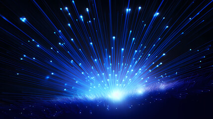 blue fiber optic background