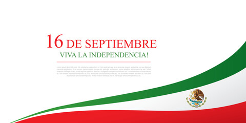 Mexican translation of the inscription: 16 th of September. Happy Independence day! Viva Mexico! - Powered by Adobe