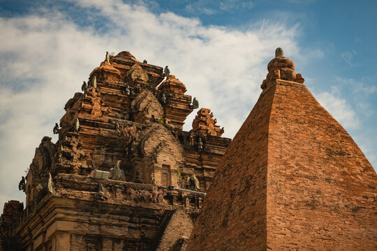 .Ponagar or Thap Ba Po Nagar is a Cham temple tower near Nha Trang city in Vietnam. Po Nagar Temple.