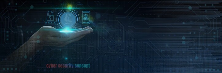 cyber security concept It is something that everyone should learn, understand and apply so that we can use computer technology, networks, data and information systems. Safely, confidently and without 