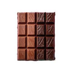 Obraz premium a close up of a chocolate bar on a transparent background