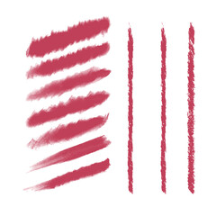 Color paint brush watercolor or gouache. Stylish elements for design. Vector marker stroke