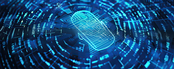 Cybercrime scene, digital fingerprints leading to a hacker's lair