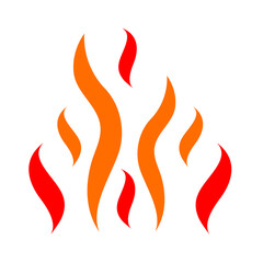Fire Flame Icon Vector 