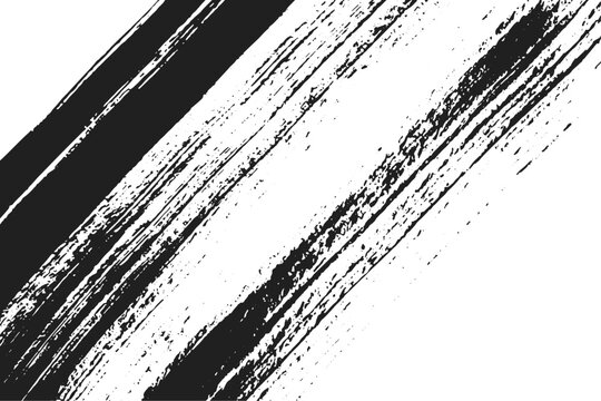 Black watercolor brush set for your design, vector.