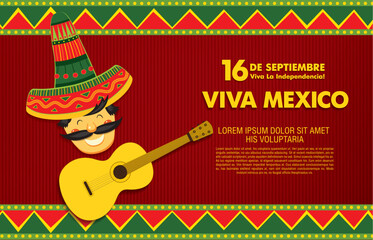 Viva Mexico! Vector graphic design