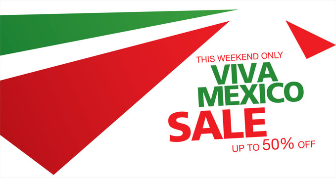 Viva Mexico sale template banner