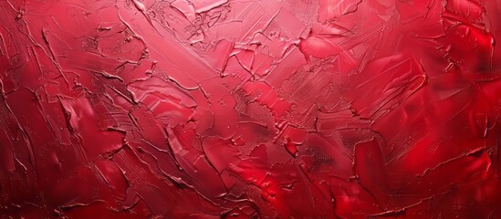 Red abstract background with textured rough painted wall, in the style of a red canvas texture, painted background, red wall painting, red background, in the style of a red wall painting