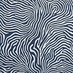 Groovy zebra skin texture in blue and silver 