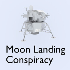 Moon Landing Conspiracy concept