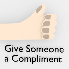 Give Someone a Compliment concept