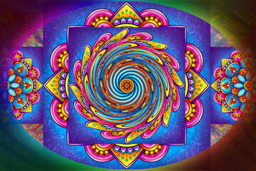 Picture of a beautiful Multicolor pattern, focus  beautiful background. (7)