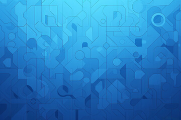 Fototapeta premium Blue geometric pattern gradient abstract background image
