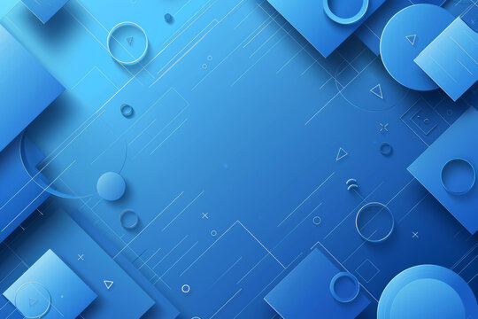 Blue geometric pattern gradient abstract background image
