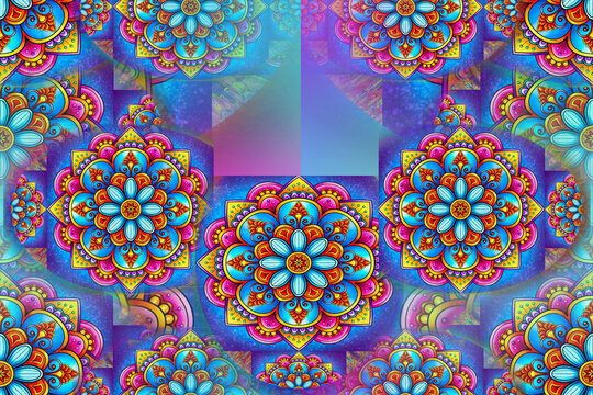 Picture of a beautiful Multicolor pattern, focus  beautiful background. (28)