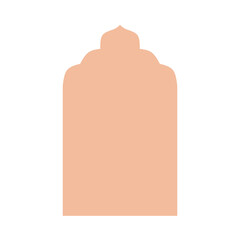 Islamic arch frame. Islamic background.