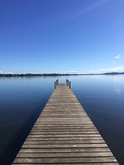Obraz premium pier on the lake