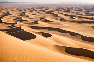 Fototapeta na wymiar The Flow of Time- Sand Dune Time Concept