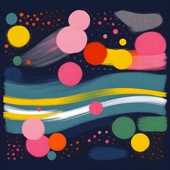 Textile fabric colored Groovy Patterns
