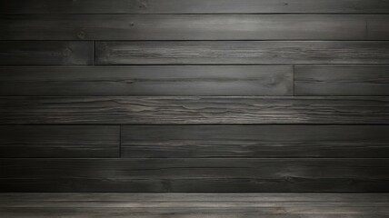 Wood black table background dark texture top view floor board gray luxury blank for design - obrazy, fototapety, plakaty