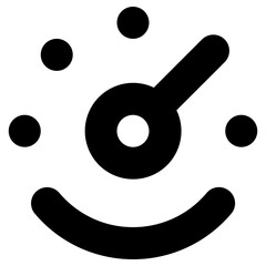 barometer icon, simple vector design
