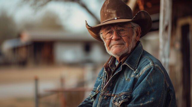Portrait of older man who is a typical Texas state resident.