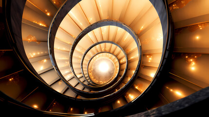 Fototapeta premium spiral staircase background