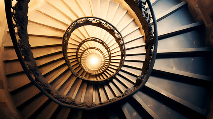 spiral staircase background