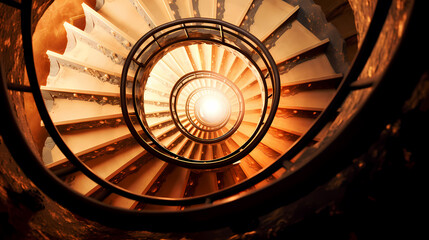spiral staircase background - obrazy, fototapety, plakaty