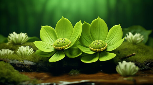water lily in the pond  high definition(hd) photographic creative image