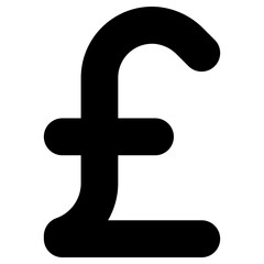 british pound icon, simple vector design - obrazy, fototapety, plakaty