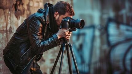 Photographer at work Generative AI