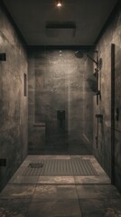 Shower modern style Generative AI