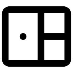cabinet icon, simple vector design
