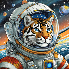 Tiger in space