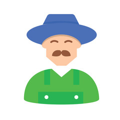 Farm Fresh Delights: Direct from Farmers. Flat Vector Icon.
