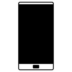 cell phone icon, simple vector design