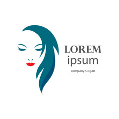women's beauty and hair care logo design