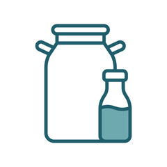 milk can icon vector design template simple and clean