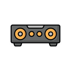 Fototapeta premium soundbar icon vector design template simple and clean
