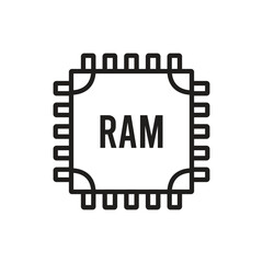 ram icon vector