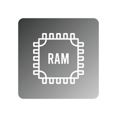 ram icon vector