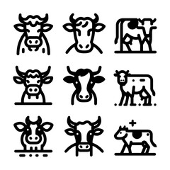 Cow Icon Vector