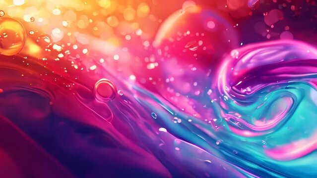 Abstract colorful background with water drops.,.