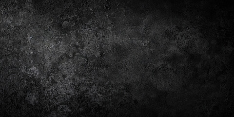 Fototapeta premium dark Black rough texture background, dark gray slate stone background,. Black granite slabs background, black paper, banner