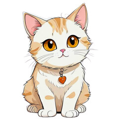 illustration of a cute cat