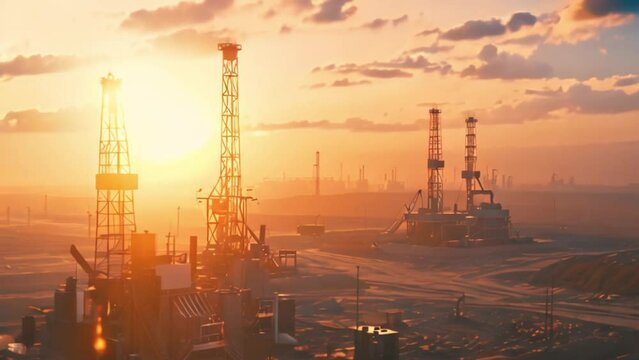 oil drilling industry in large oil fields