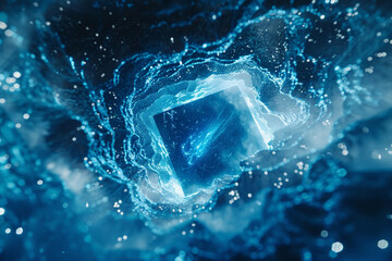 Tesseract in deep sea