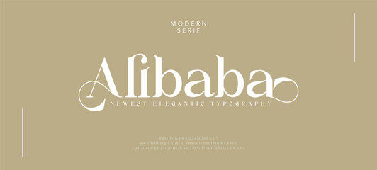 Luxury vintage alphabet letters font and number. Typography elegant classic lettering serif fonts decorative wedding retro concept. vector illustration