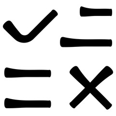 cross check icon, simple vector design